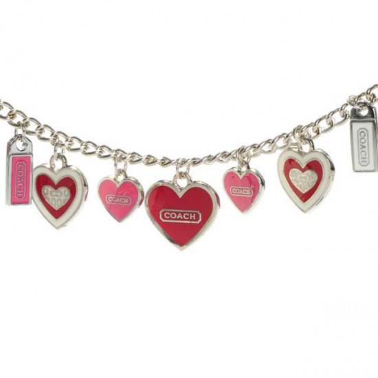 Coach Heart Float Silver Necklaces CYT | Coach Outlet Canada